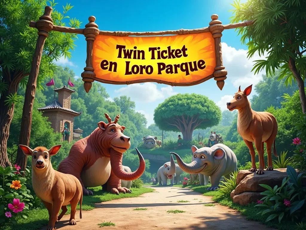 Twin Ticket en Loro Parque