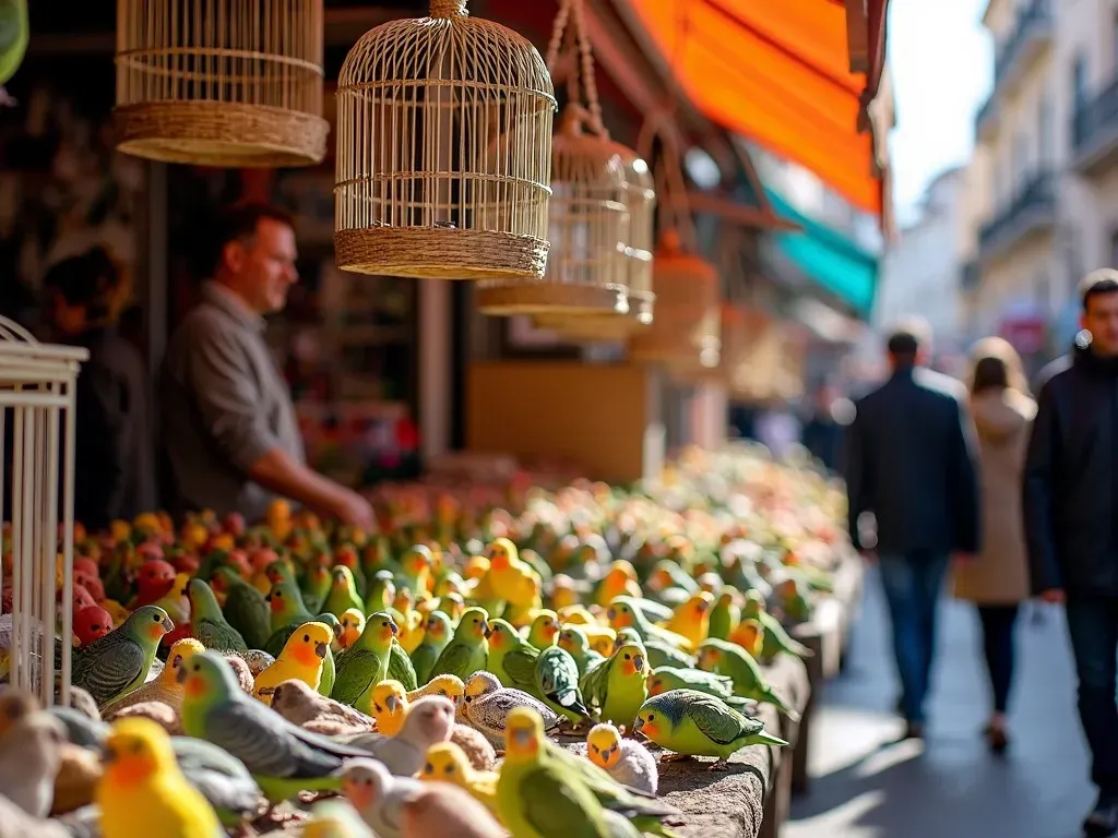 Venta de pájaros en Madrid