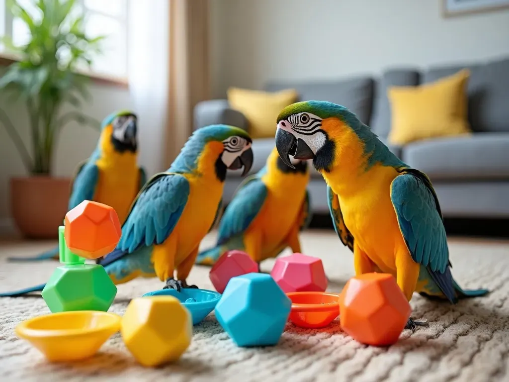 juguetes interactivos para loros